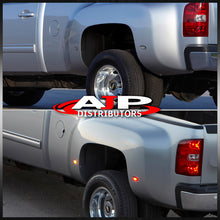 Load image into Gallery viewer, Chevrolet Silverado (Dually) 2500HD 3500HD 2001-2014 / GMC Sierra (Dually) 2500HD 3500HD 1999-2014 4 Piece Front Amber & Rear Red LED Fender Side Marker Lights Clear Len