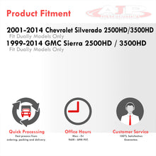 Load image into Gallery viewer, Chevrolet Silverado (Dually) 2500HD 3500HD 2001-2014 / GMC Sierra (Dually) 2500HD 3500HD 1999-2014 4 Piece Front Amber & Rear Red LED Fender Side Marker Lights Smoke Len