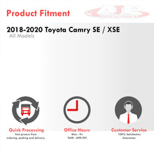 Load image into Gallery viewer, Toyota Camry SE XSE 2018-2021 3-Piece Style Front Bumper Lip Gloss Black