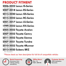 Load image into Gallery viewer, Lexus ES350 IS250 IS350 LS460 RX350 2-Piece Left & Right Interior White SMD LED Door Courtesy Lights Clear Len