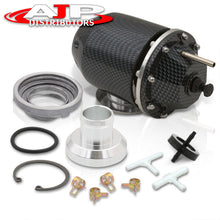 Load image into Gallery viewer, Universal SQV Style Carbon Blow Off Valve BOV + Aluminum O-Ring Weldable Adapter Flange Kit