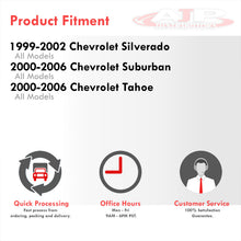 Load image into Gallery viewer, Chevrolet Silverado 1999-2002 / Suburban 2000-2006 / Tahoe 2000-2006 Factory Style Headlights + Bumpers Chrome Housing Clear Len Amber Reflector