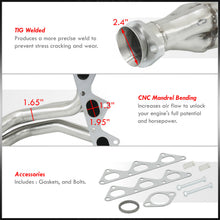 Load image into Gallery viewer, Mitsubishi 3000GT V6 DOHC 1991-1999 / Dodge Stealth 1991-1999 Stainless Steel Exhaust Header
