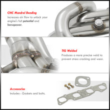 Load image into Gallery viewer, For 1991-1998 Nissan 240SX S13 S14 2.4L KA24DE DOHC 1-Piece Stainless Steel 4-2-1 Long Tube Header Exhaust Manifold