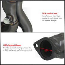Load image into Gallery viewer, Lexus IS250 RWD 2.5L V6 2006-2015 / IS350 RWD 2.5L V6 2006-2020 Stainless Steel Exhaust Header Black