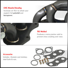 Load image into Gallery viewer, Lexus IS250 RWD 2.5L V6 2006-2015 / IS350 RWD 2.5L V6 2006-2020 Stainless Steel Exhaust Header Black