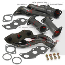Load image into Gallery viewer, Lexus IS250 RWD 2.5L V6 2006-2015 / IS350 RWD 2.5L V6 2006-2020 Stainless Steel Exhaust Header Black