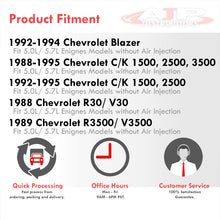 Load image into Gallery viewer, Chevrolet GMC C/K Series C1500 C2500 C3500 K1500 K2500 K3500 305 5.0L 350 5.7L 1988-1997 Stainless Steel Shorty Exhaust Header