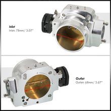 Load image into Gallery viewer, D/B/F/H-Series 68mm Throttle Body Plate Chrome w/ Chrome Gate
