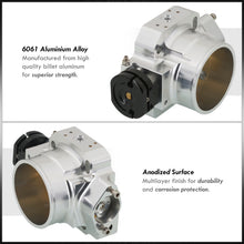 Load image into Gallery viewer, D/B/F/H-Series 68mm Throttle Body Plate Chrome w/ Chrome Gate