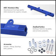 Load image into Gallery viewer, Mitsibishi Evo 4-9 / Eclipse 1995-1999 4G63 Turbo Fuel Injector Rail Blue
