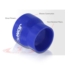 Load image into Gallery viewer, 2&quot; to 2.5&quot; Straight Reducer Silicone Coupler Blue
