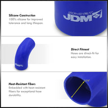 Load image into Gallery viewer, 2.75" 90 Degree Silicone Coupler Blue