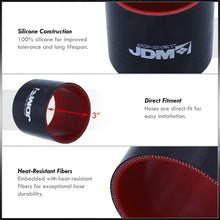 Load image into Gallery viewer, 3" Straight Silicone Coupler Black