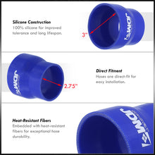 Load image into Gallery viewer, 2.75" to 3" Straight Reducer Silicone Coupler Blue