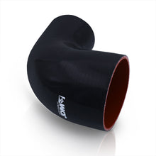Load image into Gallery viewer, 2.5" to 3.75" 90 Degree Reducer Silicone Coupler Black