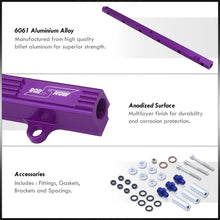 Load image into Gallery viewer, Toyota Supra 1JZGTE Fuel Injector Rail Purple