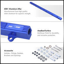 Load image into Gallery viewer, Toyota Supra 1JZGTE Fuel Injector Rail Blue