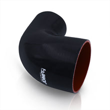 Load image into Gallery viewer, 2.75" to 4" 90 Degree Reducer Silicone Coupler Black