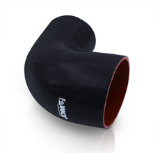 Load image into Gallery viewer, 2.75" to 3.25" 90 Degree Reducer Silicone Coupler Black