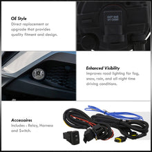 Load image into Gallery viewer, Toyota C-HR 2017-2019 Front Fog Lights Clear Len (Includes Switch & Wiring Harness)