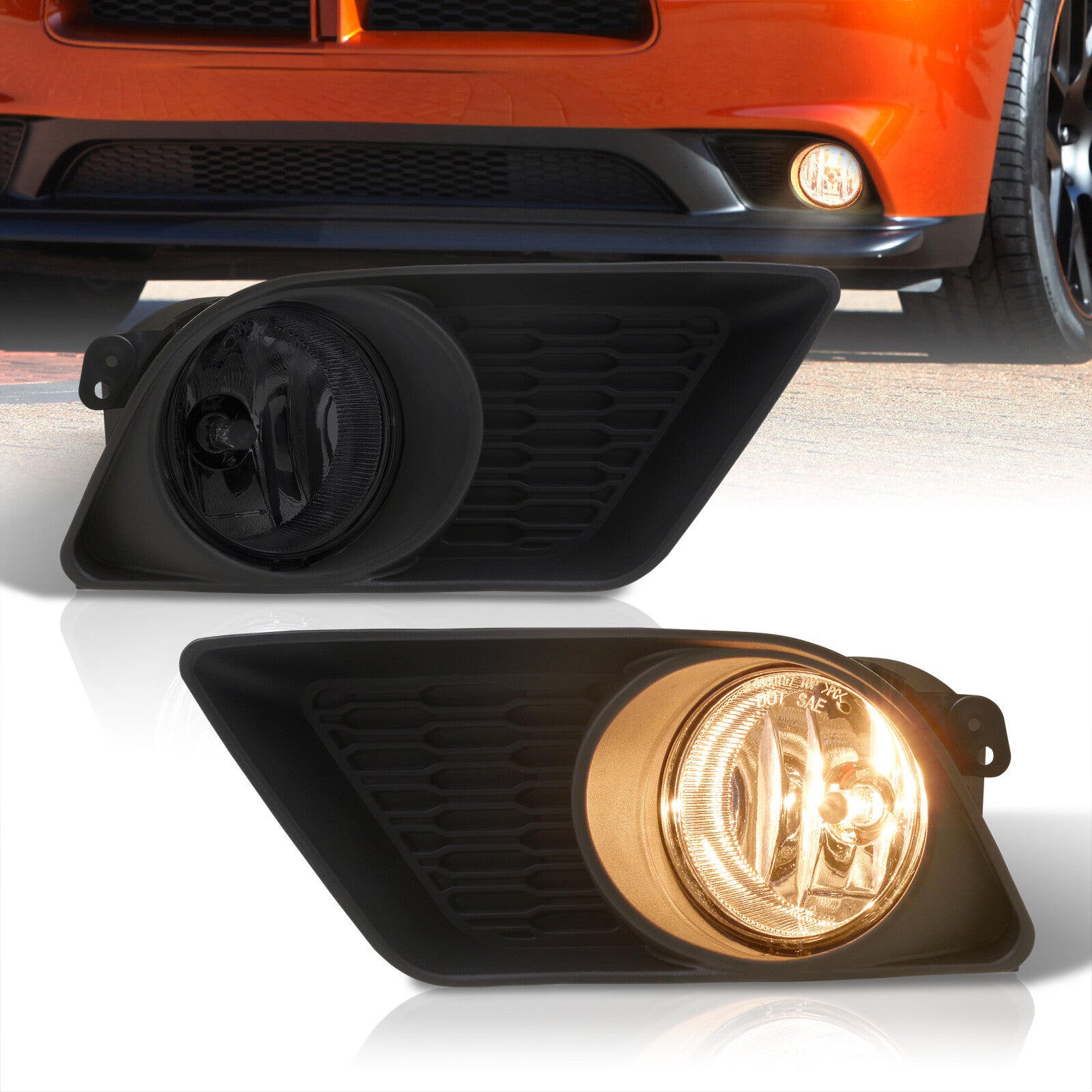 Dodge Charger (Not Compatible for SRT Models) 2011-2014 Front Fog Ligh AJP Distributors Dodge Charger (Not Compatible for SRT Models) 2011-2014 Front Fog Ligh AJP Distributors
