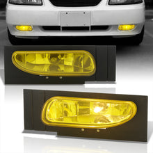 Load image into Gallery viewer, Ford Mustang V6 (Not Compatible for Cobra Models) 1994-1998 Front Fog Lights Yellow Len (Includes Switch & Wiring Harness)