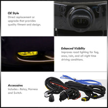 Load image into Gallery viewer, Ford Mustang V6 (Not Compatible for Cobra Models) 1994-1998 Front Fog Lights Yellow Len (Includes Switch & Wiring Harness)