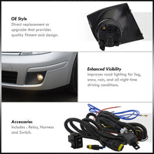 Load image into Gallery viewer, Nissan Versa 2007-2011 Front Fog Lights Smoked Len (Includes Switch & Wiring Harness)