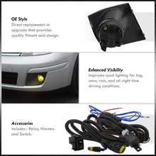 Load image into Gallery viewer, Nissan Versa 2007-2011 Front Fog Lights Yellow Len (Includes Switch & Wiring Harness)