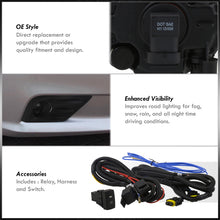 Load image into Gallery viewer, Nissan Altima 2016-2018 Front Fog Lights Smoked Len (Includes Switch & Wiring Harness)