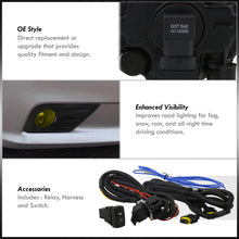 Load image into Gallery viewer, Nissan Altima 2016-2018 Front Fog Lights Yellow Len (Includes Switch & Wiring Harness)