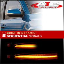 Load image into Gallery viewer, Toyota Tacoma 2016-2021 / Highlander 2020-2021 / RAV4 2019-2021 Front Amber Sequential LED Side Mirror Signal Marker Lights Clear Len