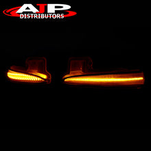 Load image into Gallery viewer, Toyota Tacoma 2016-2021 / Highlander 2020-2021 / RAV4 2019-2021 Front Amber Sequential LED Side Mirror Signal Marker Lights Clear Len