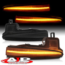 Load image into Gallery viewer, Toyota Tacoma 2016-2021 / Highlander 2020-2021 / RAV4 2019-2021 Front Amber Sequential LED Side Mirror Signal Marker Lights Smoked Len