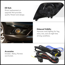 Load image into Gallery viewer, Nissan Rogue 2014-2016 Front Fog Lights Smoked Len (Includes Switch & Wiring Harness)