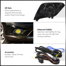 Load image into Gallery viewer, Nissan Rogue 2014-2016 Front Fog Lights Yellow Len (Includes Switch & Wiring Harness)
