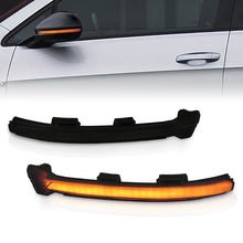 Load image into Gallery viewer, Volkswagen Golf MK7 2015-2019 Front Amber Sequential LED Side Mirror Signal Marker Lights Smoked Len