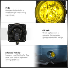 Load image into Gallery viewer, Ford Escape 2005-2007 / Mustang Cobra 2003-2004 / Focus SVT 2002-2004 Front Fog Lights Yellow Len (No Switch & Wiring Harness)
