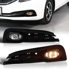 Load image into Gallery viewer, Honda Civic Sedan (Not Compatible for Coupe, Hybrid, & SI Models) 2013-2015 Front Fog Lights Clear Len (Includes Switch & Wiring Harness)