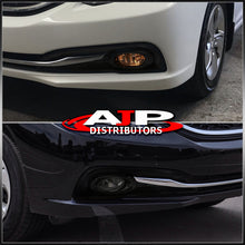 Load image into Gallery viewer, Honda Civic Sedan (Not Compatible for Coupe, Hybrid, & SI Models) 2013-2015 Front Fog Lights Smoked Len (Includes Switch & Wiring Harness)