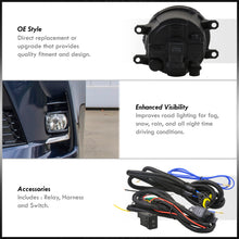 Load image into Gallery viewer, Toyota Sienna (Not Compatible for SE Models) 2018-2020 Front Fog Lights Clear Len (Includes Switch & Wiring Harness)