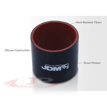 Load image into Gallery viewer, 3.5" Straight Silicone Coupler Black