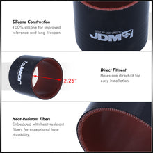 Load image into Gallery viewer, 2.25" Straight Silicone Coupler Black