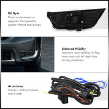 Load image into Gallery viewer, Honda CR-V 2017-2019 Front Fog Lights Smoked Len (Includes Switch & Wiring Harness)