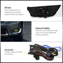 Load image into Gallery viewer, Honda CR-V 2017-2019 Front Fog Lights Yellow Len (Includes Switch & Wiring Harness)