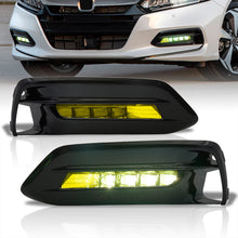 Load image into Gallery viewer, Honda Accord 2018-2020 Front LED Fog Lights With Turn Signal Function Yellow Len (Includes Switch & Wiring Harness)