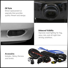 Load image into Gallery viewer, Ford Mustang V6 (Not Compatible for Cobra Models) 1994-1998 Front Fog Lights Smoked Len (Includes Switch & Wiring Harness)