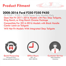 Load image into Gallery viewer, Ford F250 F350 F450 (Super Duty Models Only) 2008-2016 Tailgate Molding Cap Textured Black