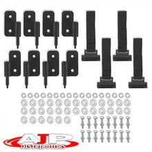 Load image into Gallery viewer, For 2007-2018 Jeep Wrangler JK 4-Door Front & Rear Off-Road Steel Tubular Doors Textured Black